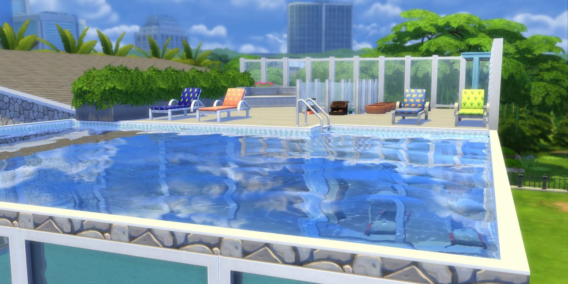 A pool in The Sims 4