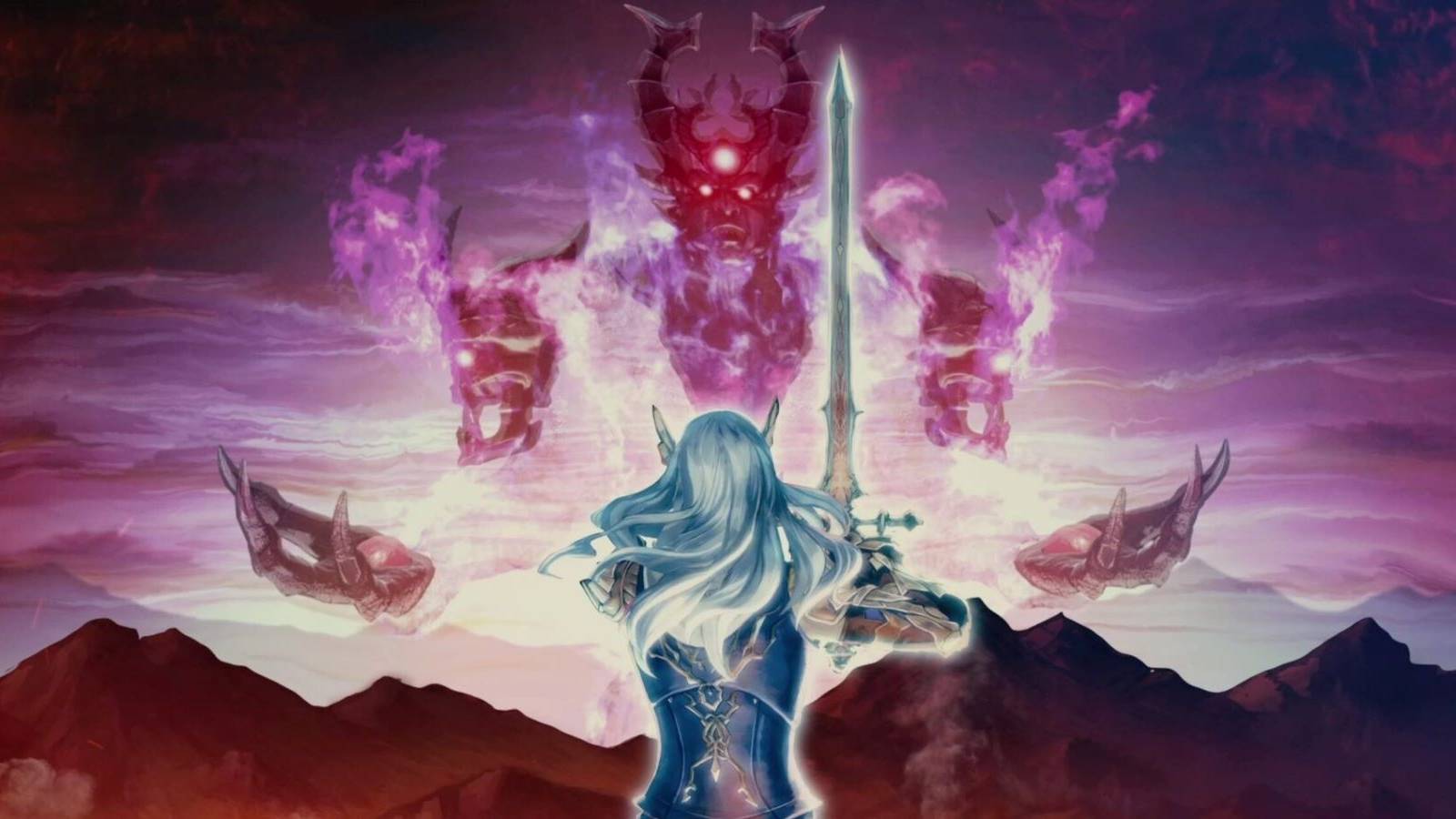 The statue facing off against Tanzra in the reveal trailer for Square Enix's Actraiser Renaissance