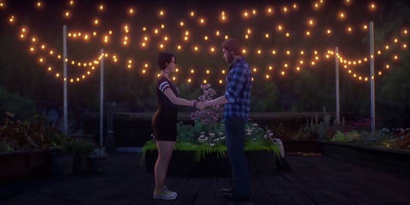 Alex and Ryan holding hands