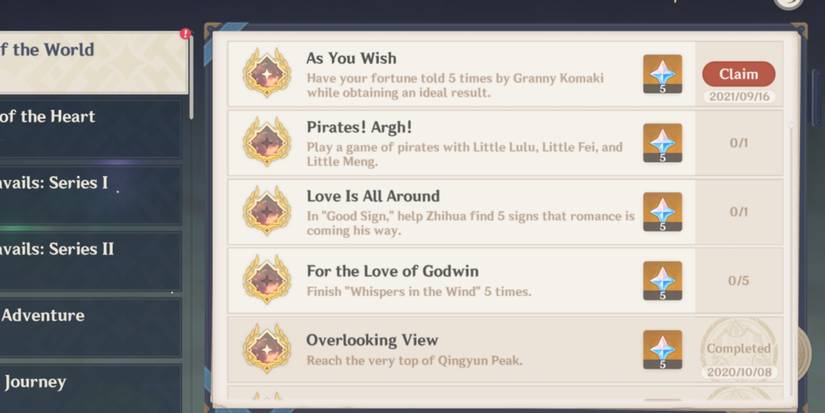 As You Wish achievement