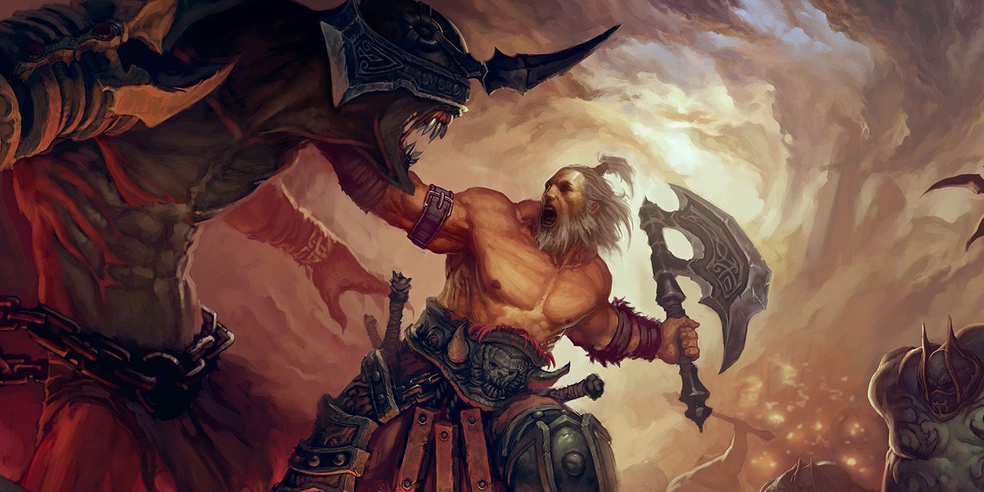Barbarian-fighting-a-monster-in-D3-Diablo-Barbarian-Trivia