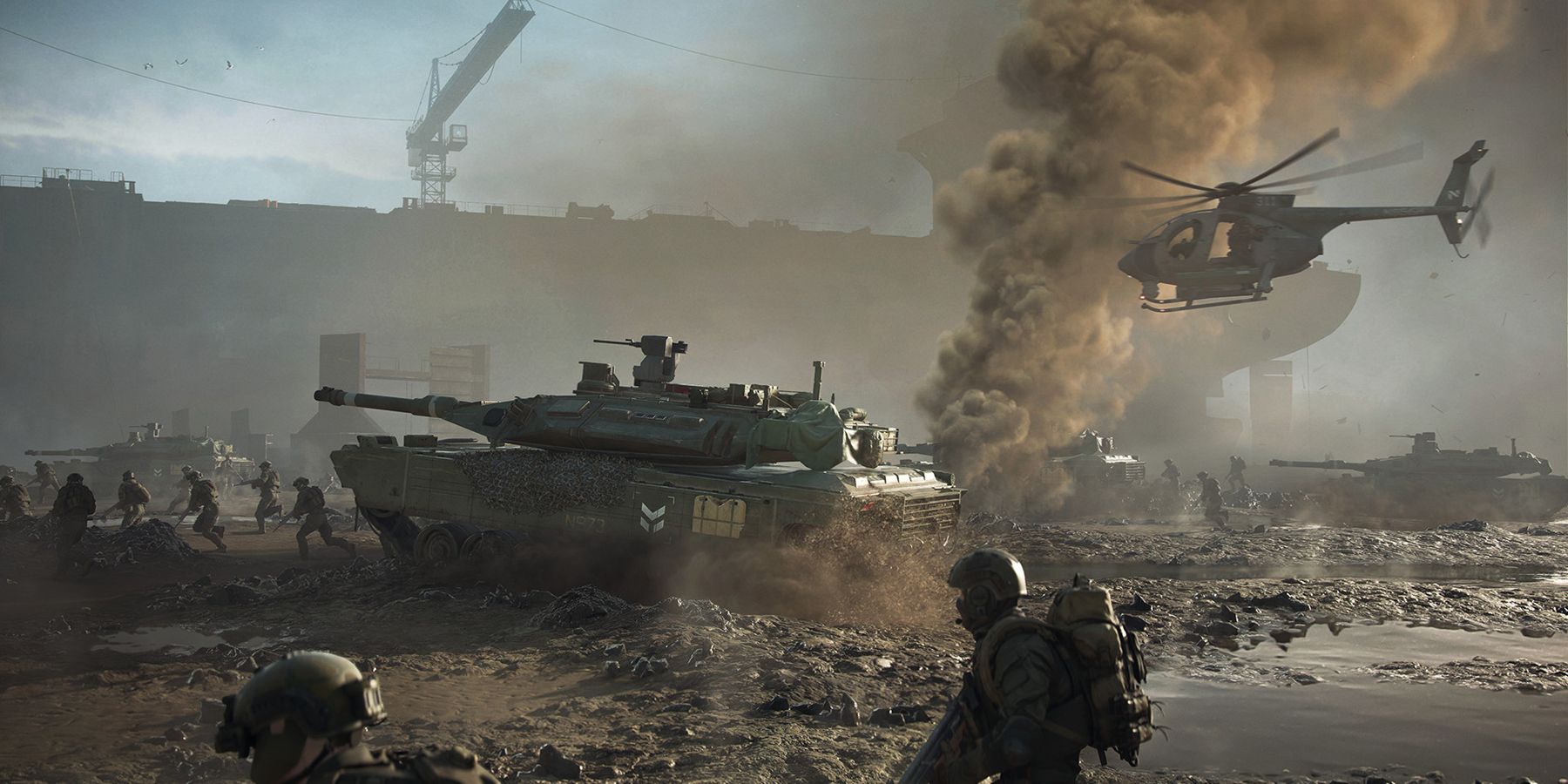 Battlefield 2042 Steam promo screenshot tanks