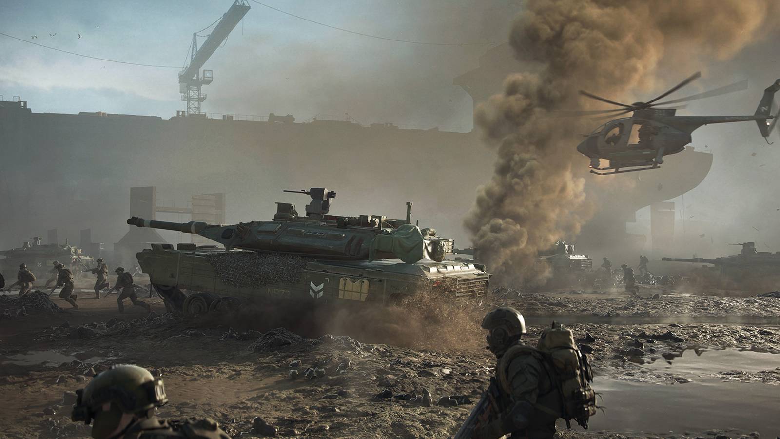 Battlefield 2042 Steam promo screenshot tanks