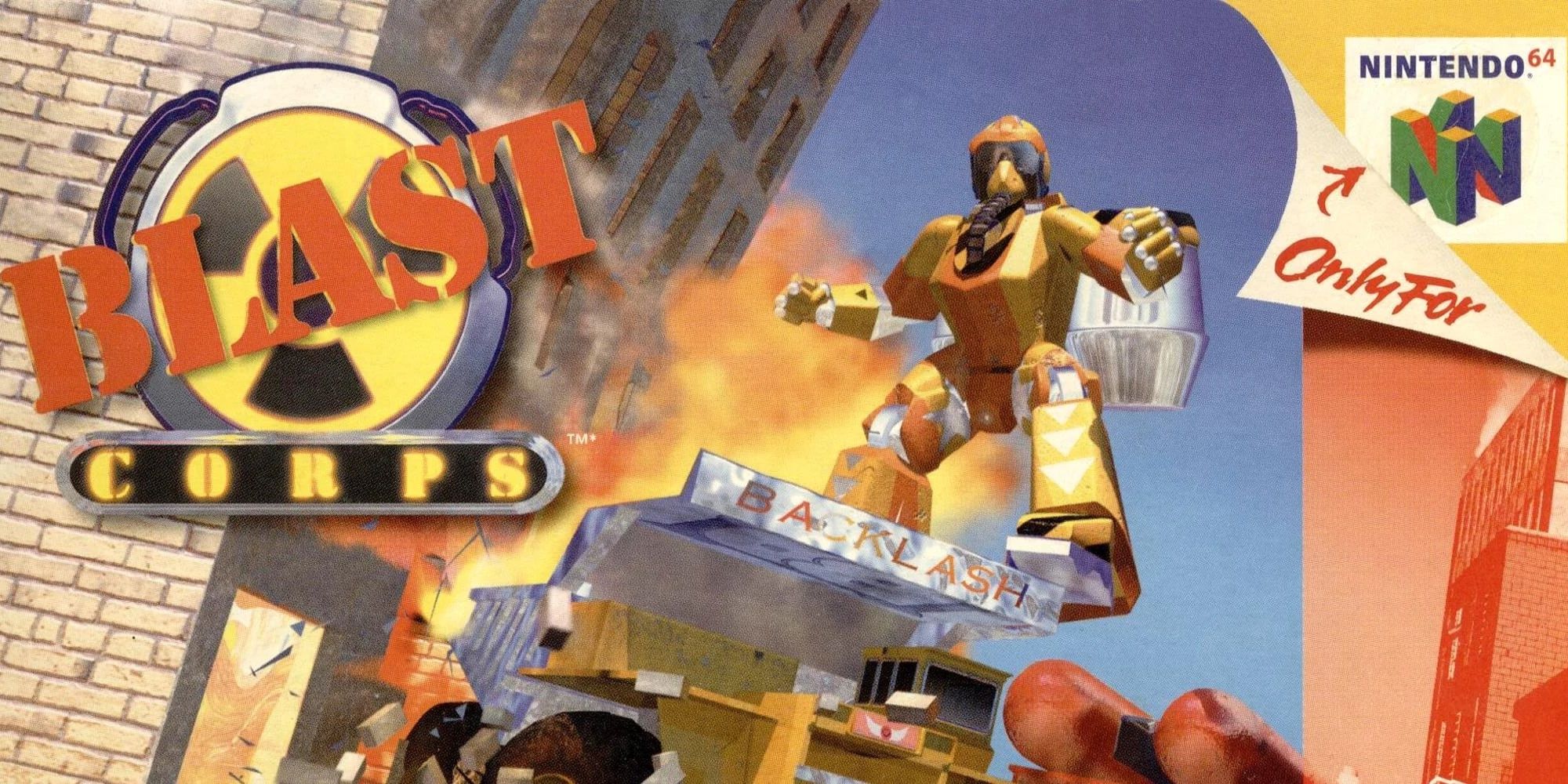Blast Corps Cover For The Nintendo 64