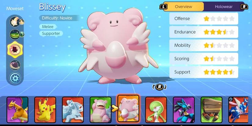 Blissey Stats in Pokemon Unite