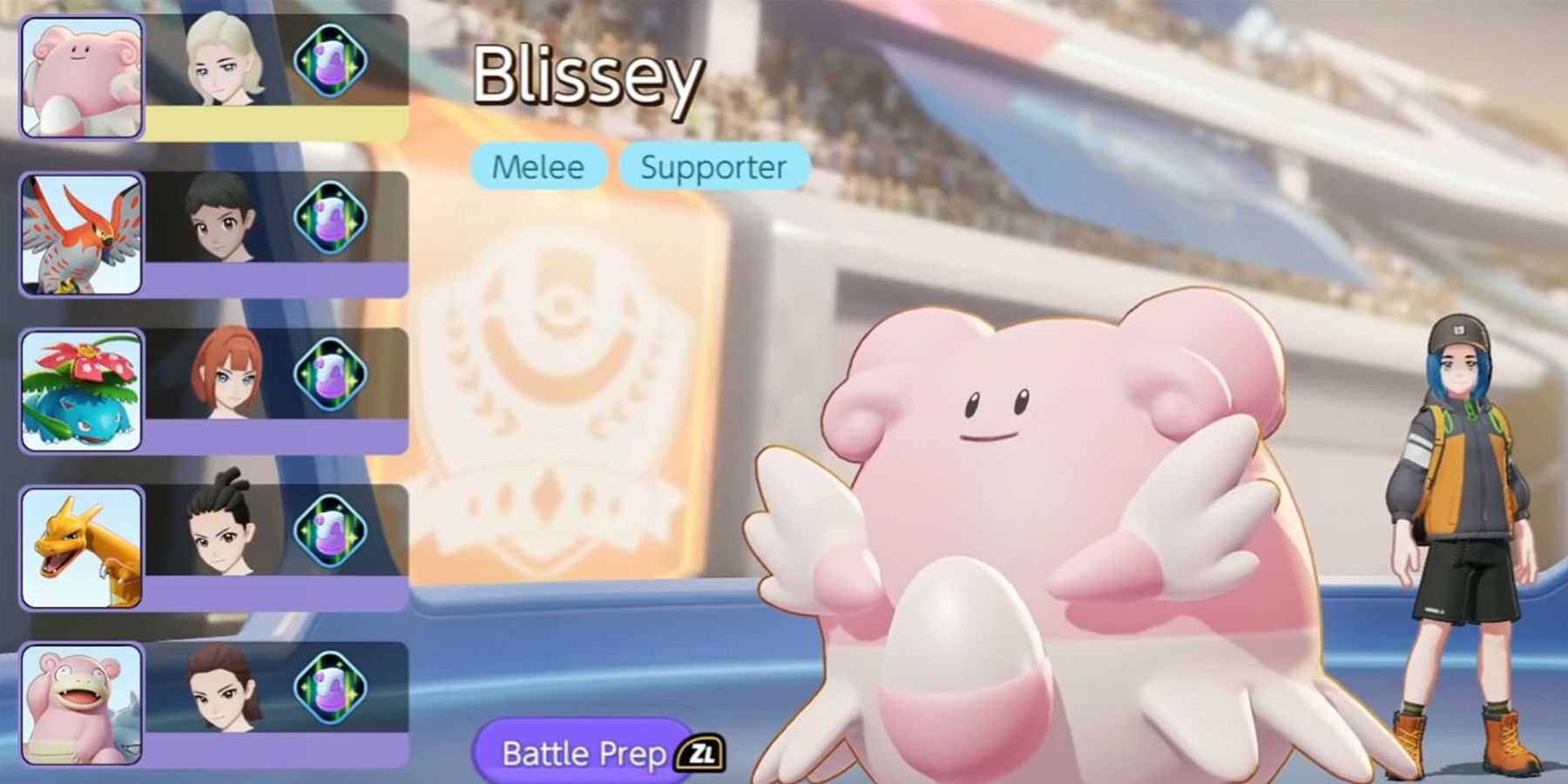Blissey with teammates