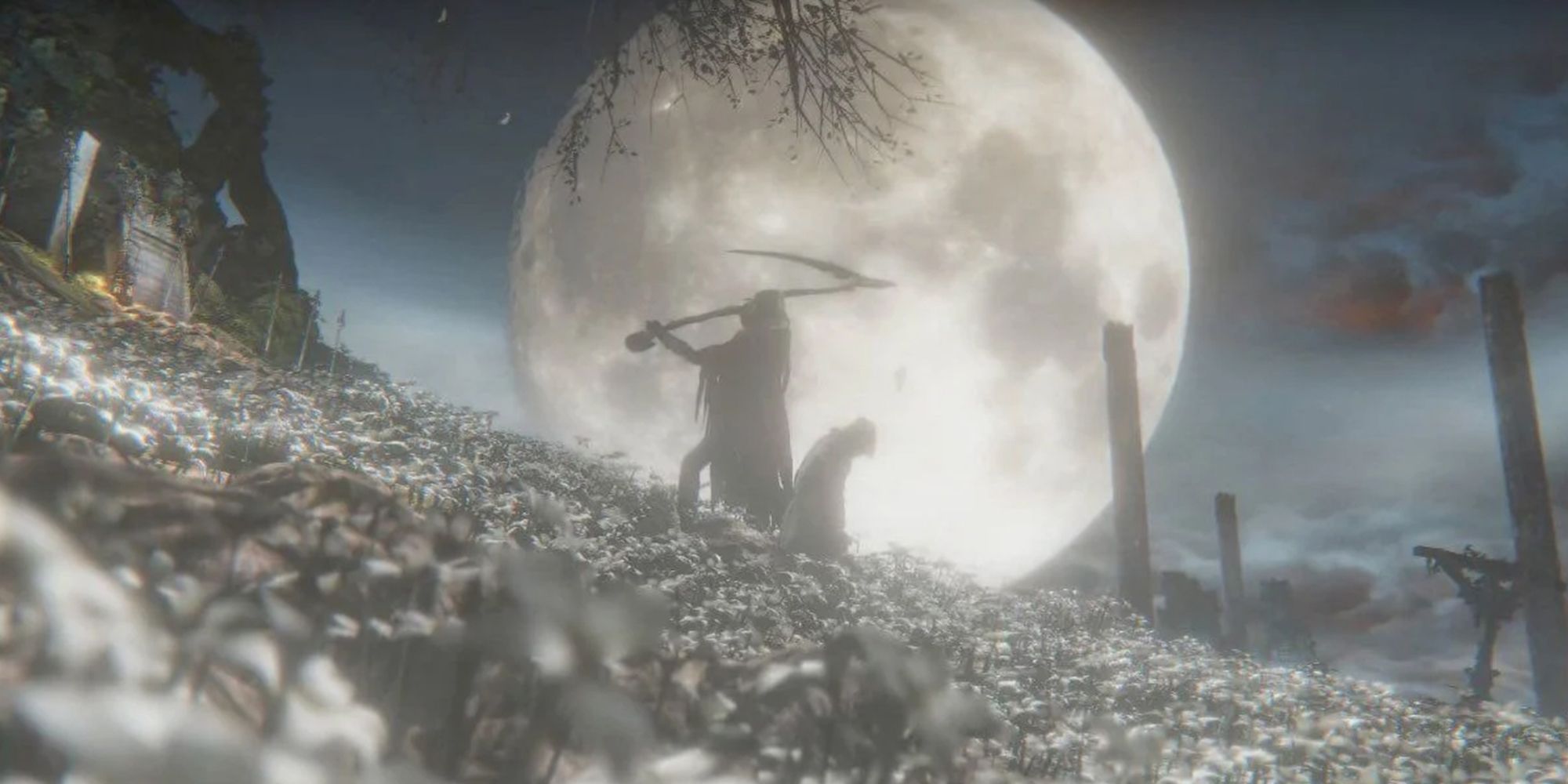 Bloodborne - Gerhman Cutting Of The Hunters Head To Wake Them Up From The Hunter's Dream