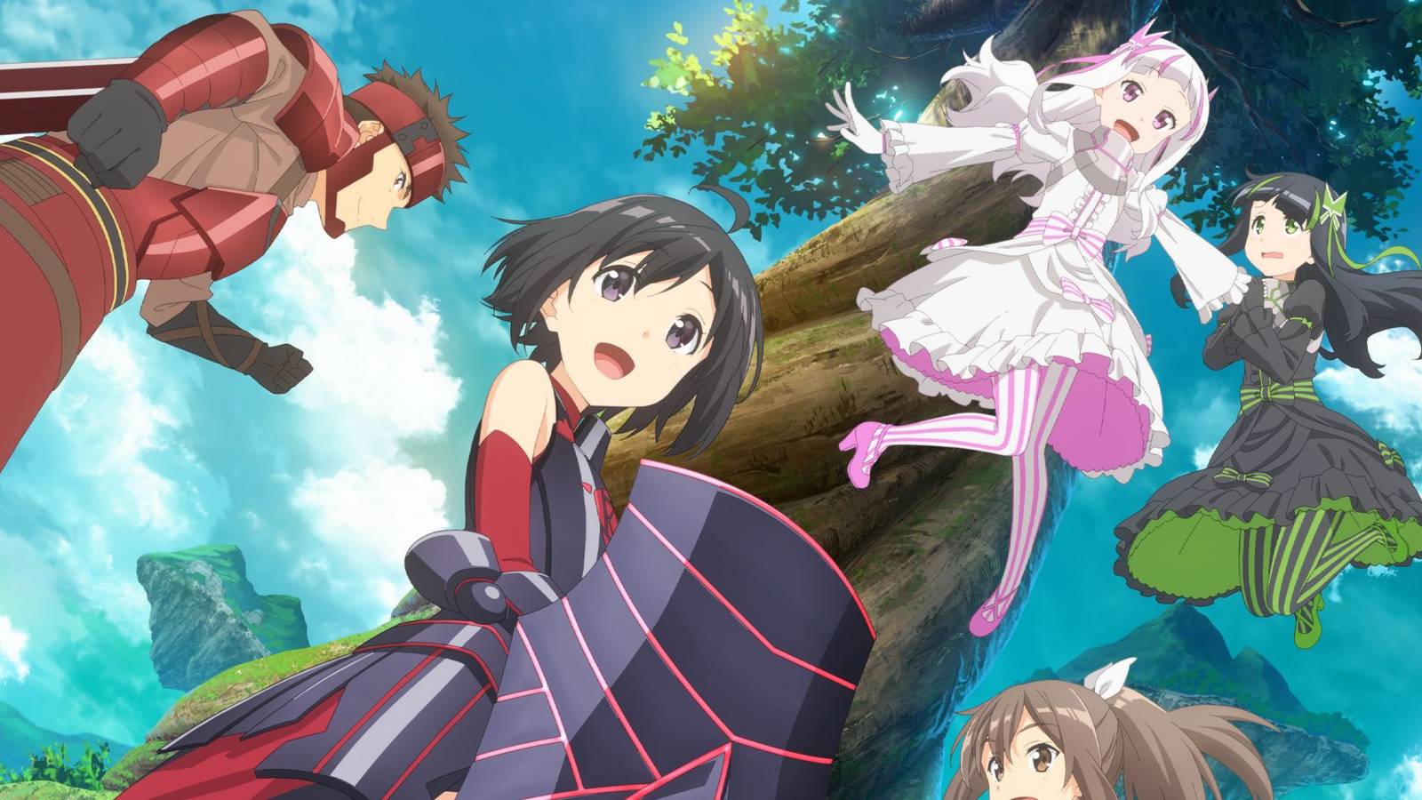 Five characters from Bofuri: I Don't Want To Get Hurt, So I'll Max Out My Defense