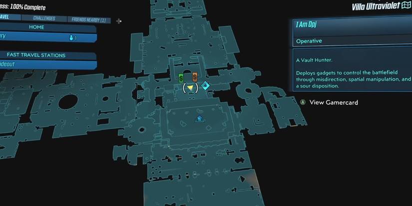 Borderlands 3 Ultraviolet Mansion cartels puzzle map central location