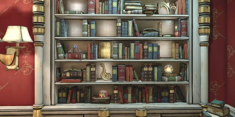 Borderlands 3 Villa Mansion puzzle bookshelf shapes up close