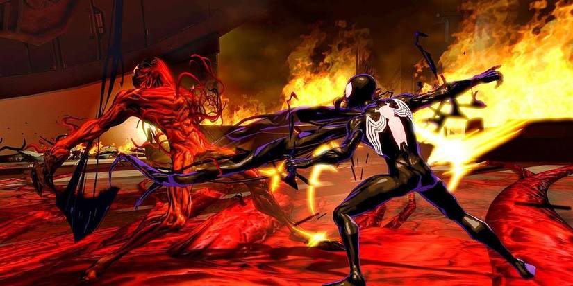 Carnage and Spider-Man in Spider-Man: Shattered Dimensions