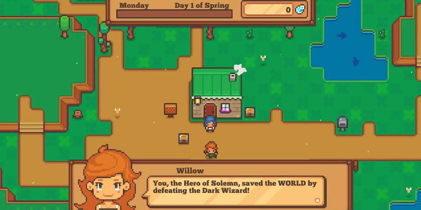 villager willow speaking to hero in littlewood