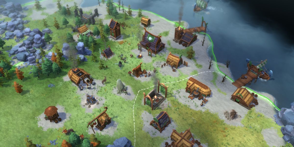 City Builder Games Northgard Viking Settlement Clan