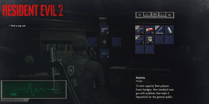 Classic Inventory Mod For Resident Evil 2 Remake