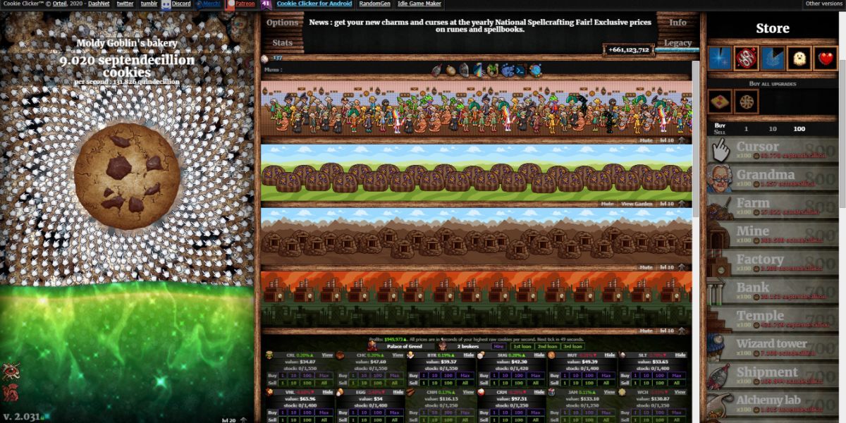 Cookie Clicker Late Game Clicking