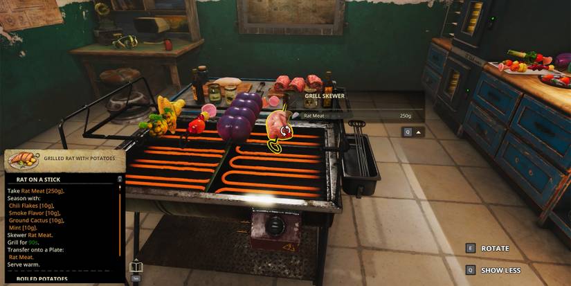 Cooking Simulator Kebabs and Ingredients Shelter