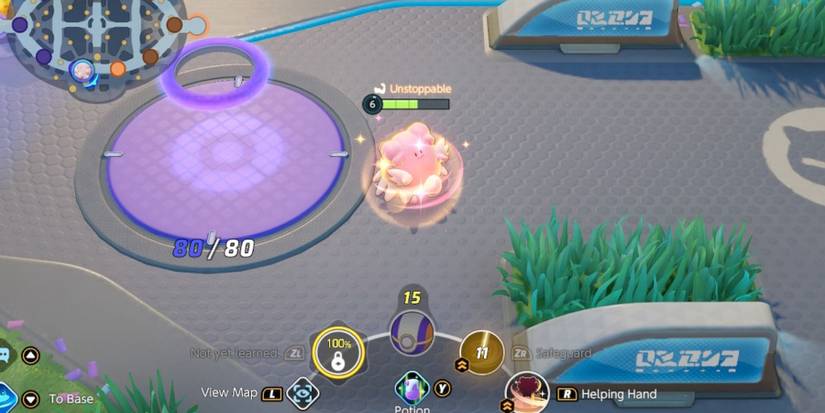 Damaged Blissey retreating