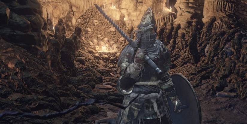 Dark Souls 3 hold knight hodrick in pit of hollows