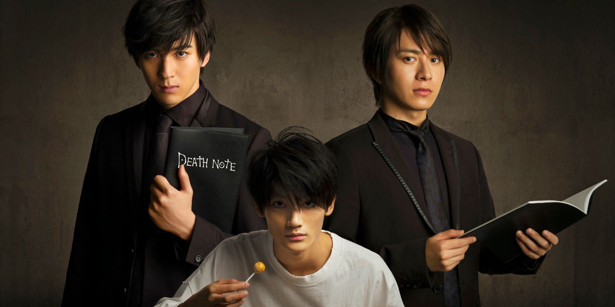 Death Note Musical Light holding note and L