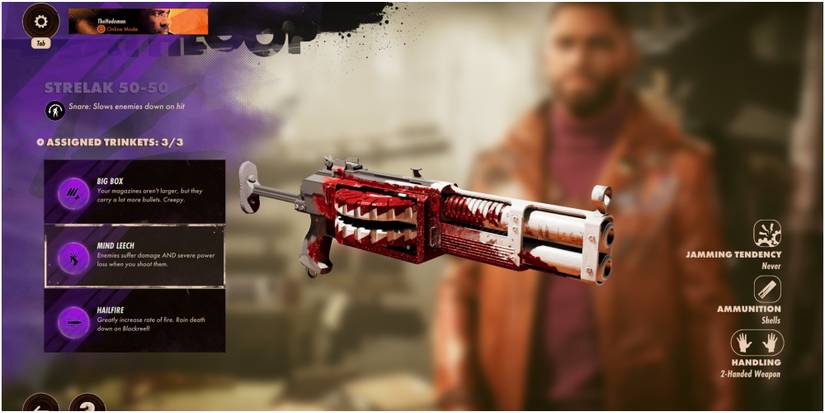 Deathloop Adjusting The Trinkets On The Strelak 50-50