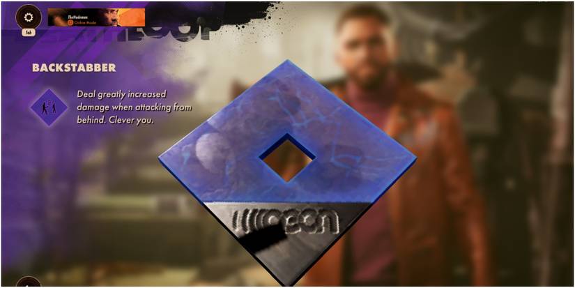 Deathloop Looking At The Details Of The Backstabber Character Trinket