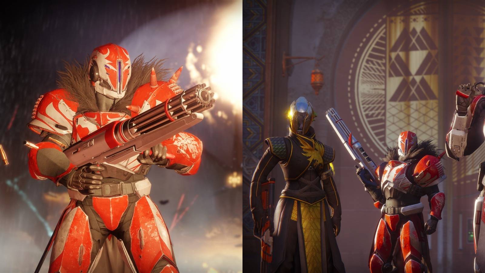 Destiny 2 images of players with the Sweet Business catalyst