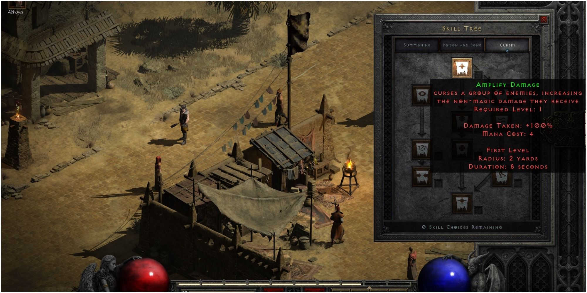 Diablo 2 Resurrected Amplify Damage Description At Level One