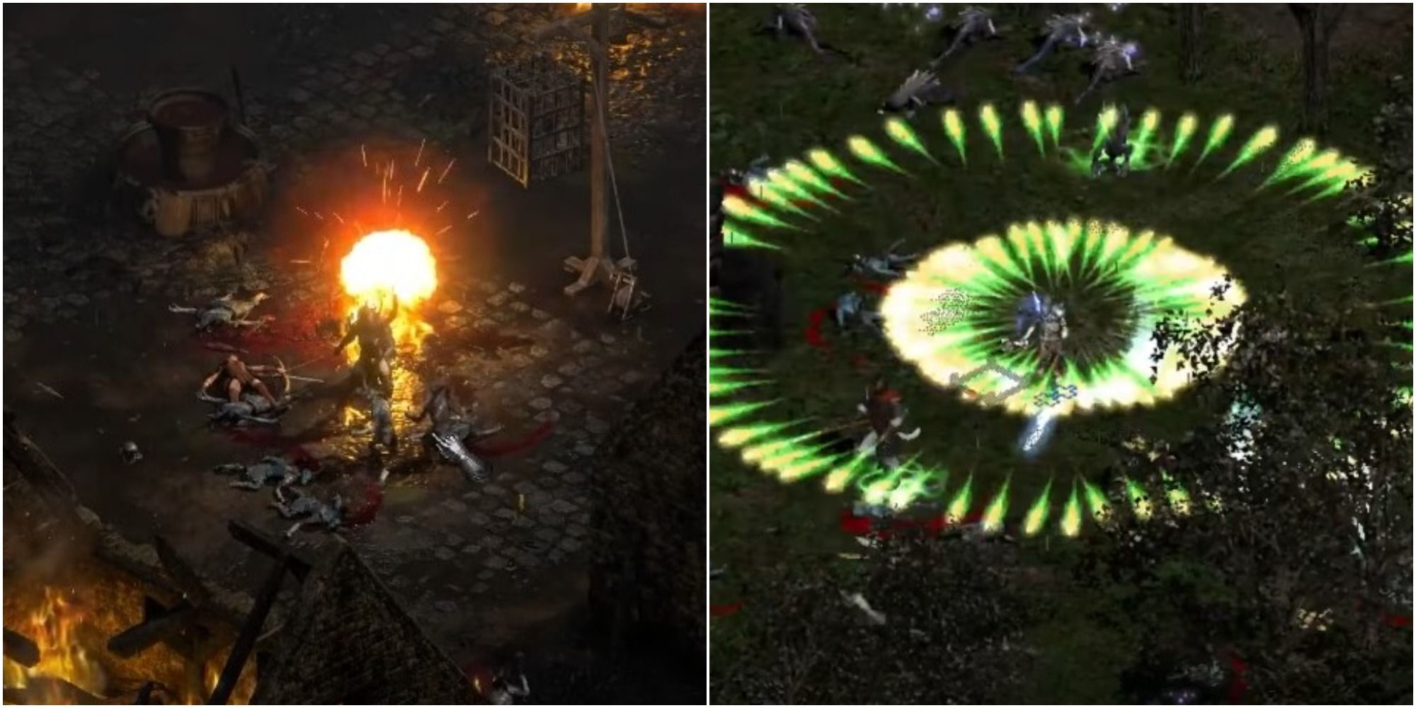 Diablo 2 Resurrected Best Runewords Collage Explosive Hit And Poison Nova