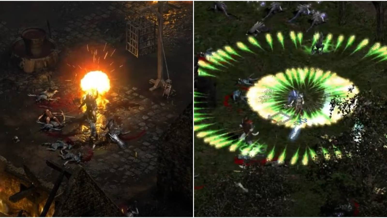Diablo 2 Resurrected Best Runewords Collage Explosive Hit And Poison Nova