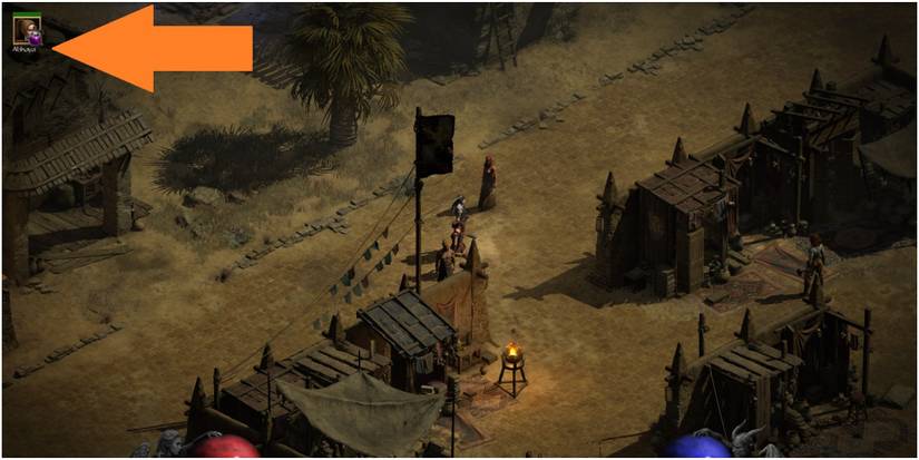 Diablo 2 Resurrected Dragging A Rejuvenation Potion Over The Mercenary