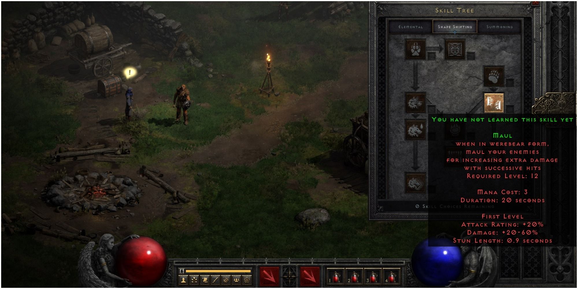 Diablo 2 Resurrected Maul Description At Level One