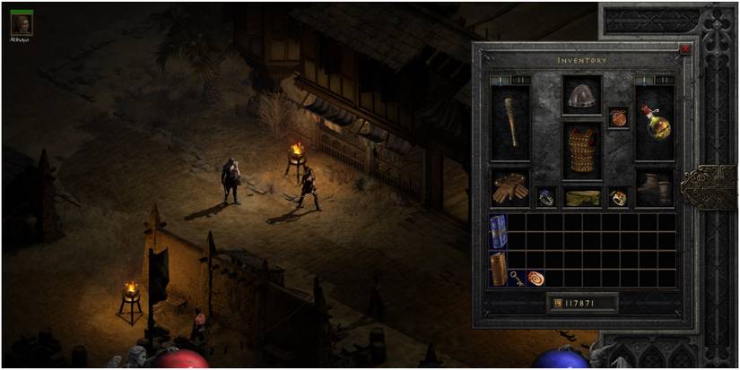 Diablo 2 Resurrected Opening A Necromancer's Inventory In Act 2