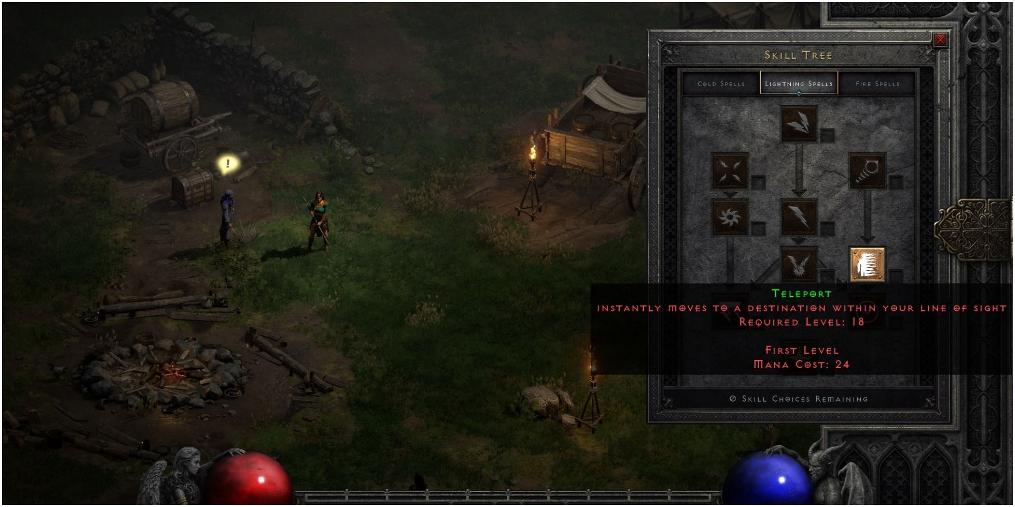 Diablo 2 Resurrected Teleport Description At Level One