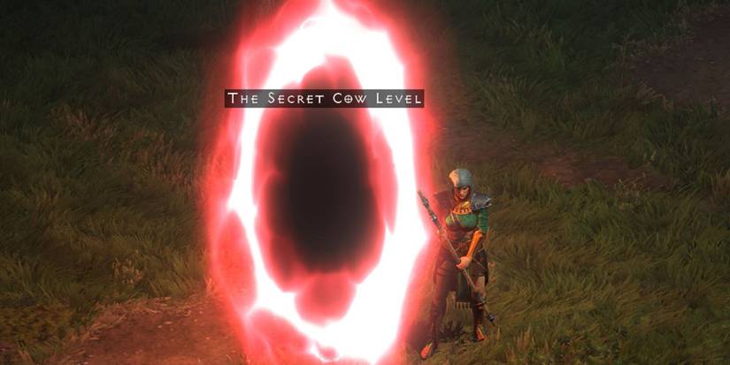 Diablo 2 Resurrected Portal That Leads To The Secret Cow Level