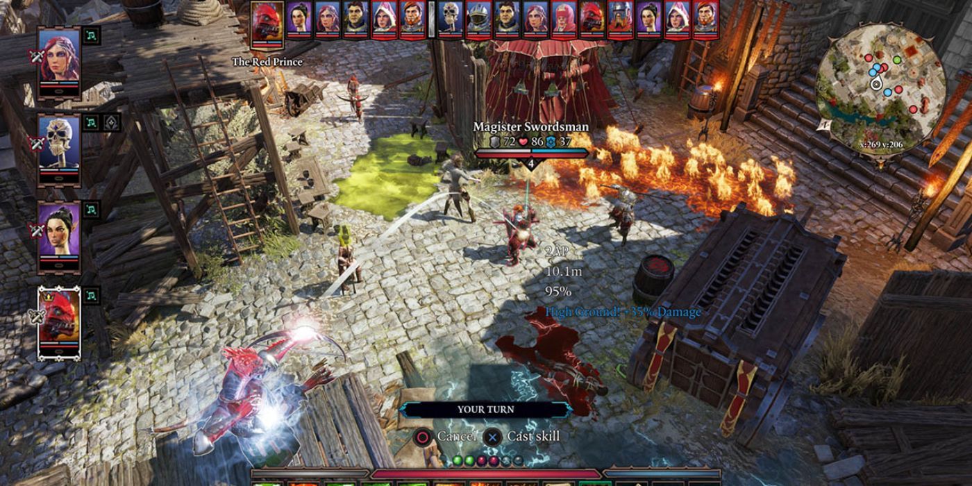 A Turn Based Combat Sequence In Divinity Original Sin 2 