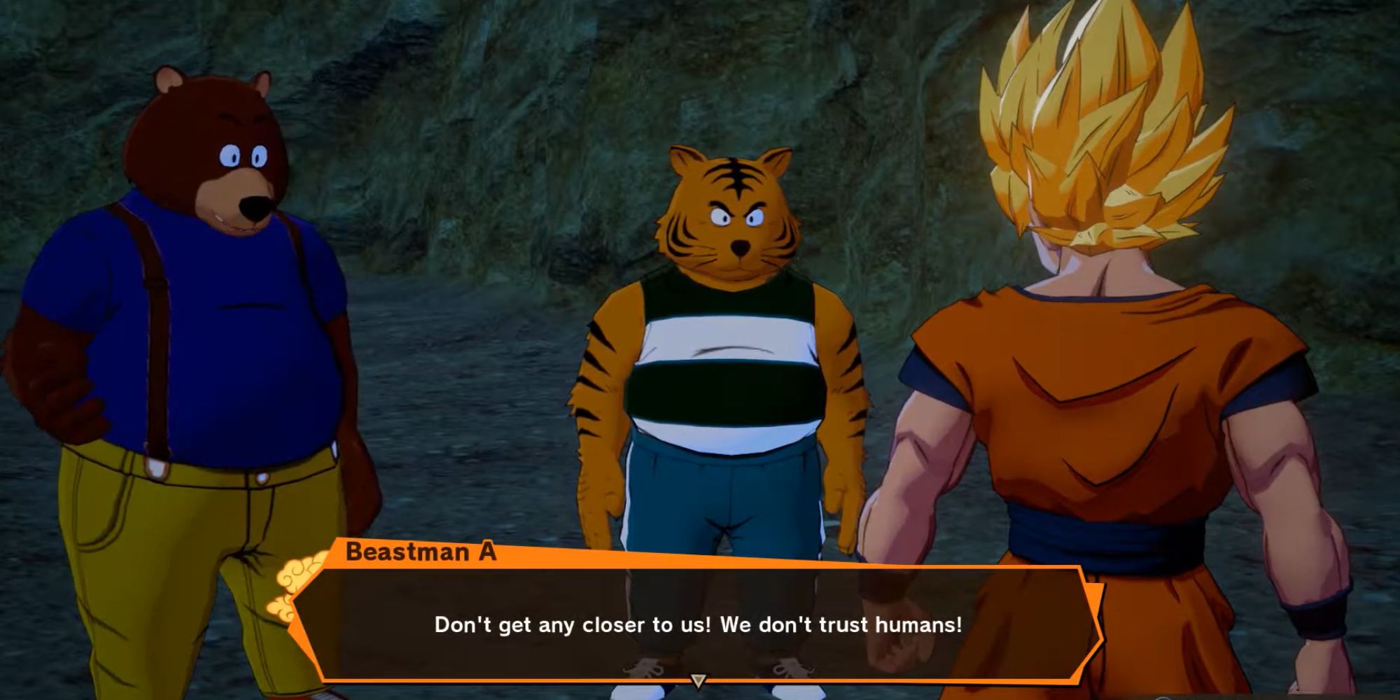 Dragon Ball Kakarot Screenshot Of Beastmen Talking With Goku