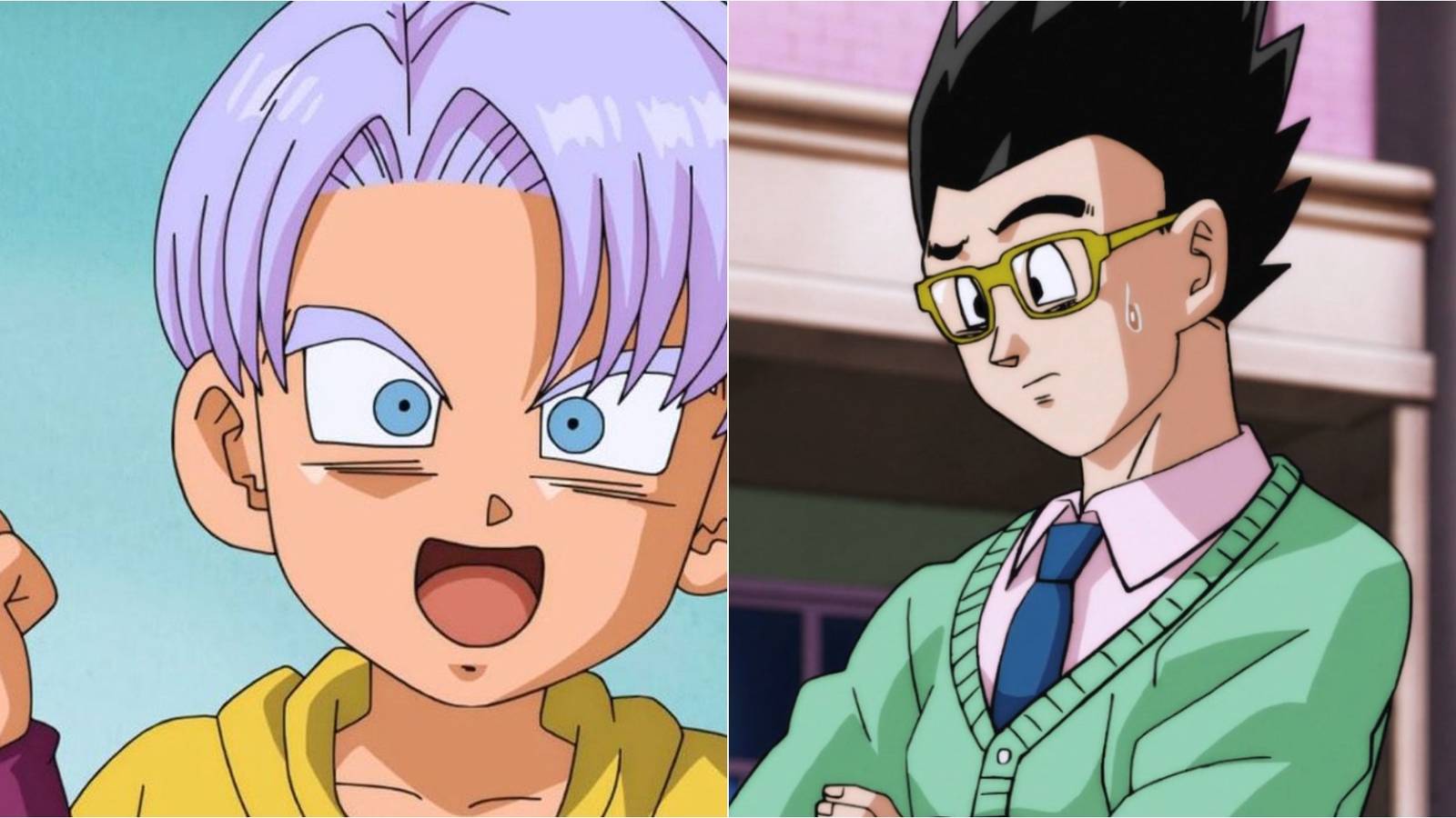 Dragon Ball Saiyans Intelligence Featured Split Image Kid Trunks and Gohan