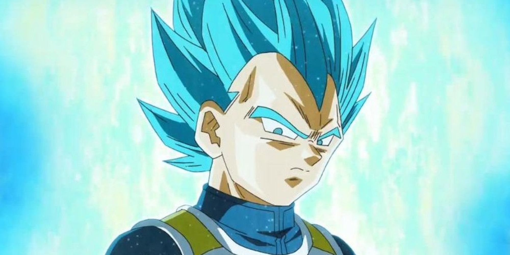 Dragon Ball Super Shot Of Vegeta's Super Saiyan Blue Form