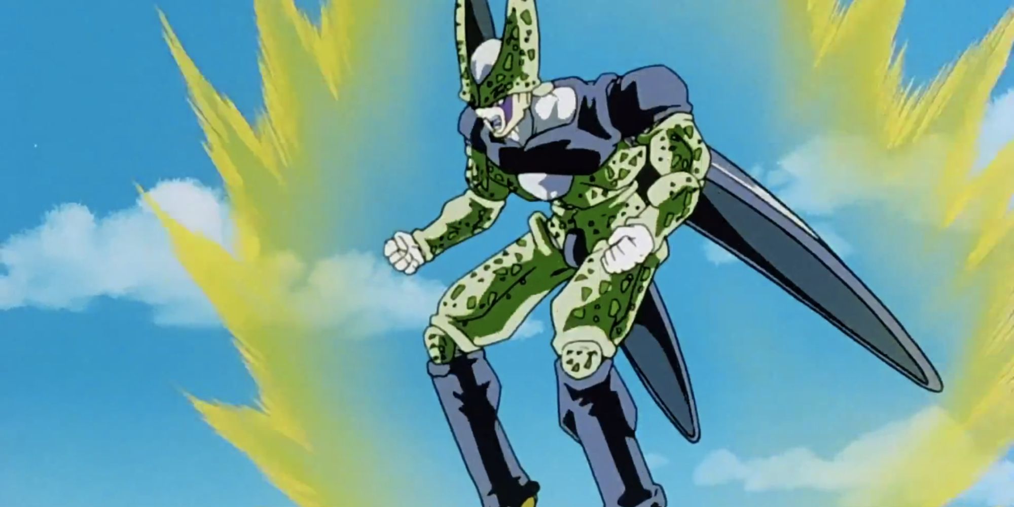 Dragon Ball Z Screenshot Of Cell Powering Up