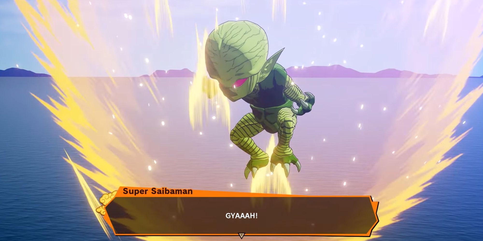 Dragon Ball Z Kakarot Screenshot Of Super Saibaman Powering Up