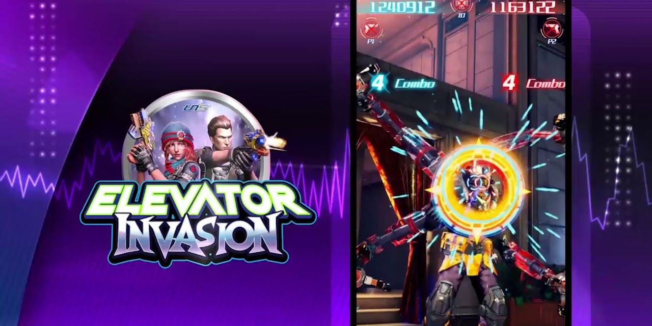 Elevator Invasion Arcade Game shooter gameplay