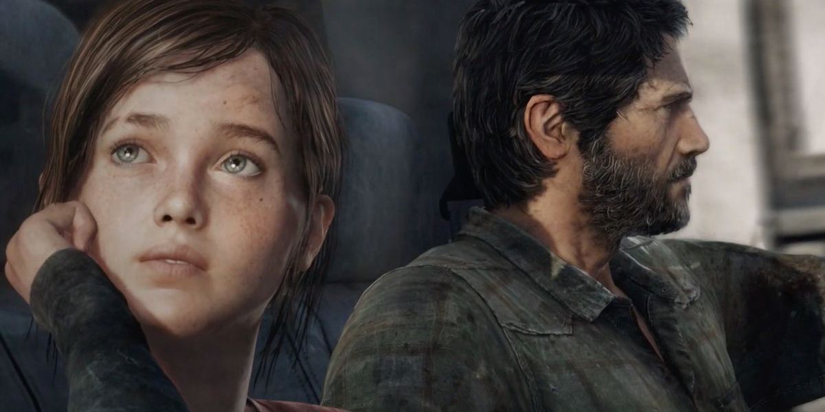 Ellie and Joel in a vehicle in The Last Of Us