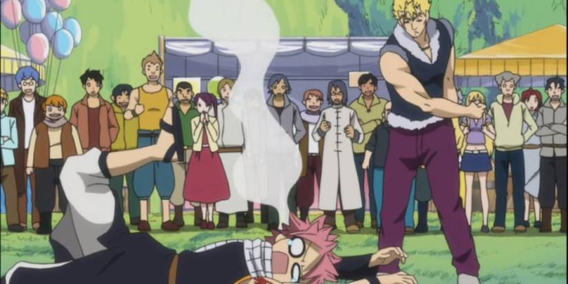 Fairy Tail Laxus VS Natsu