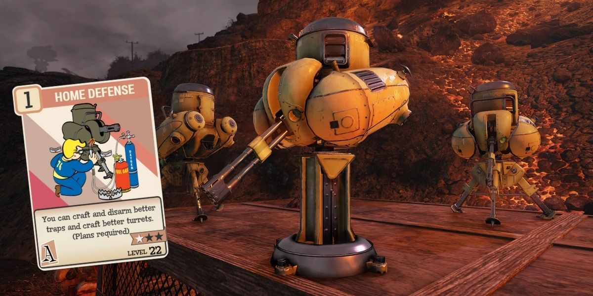 Fallout 76 turrets and home defense perk card