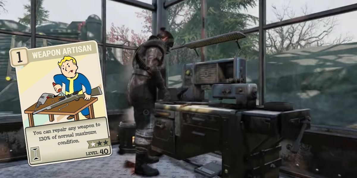 Fallout 76 player crafting and weapon artisan perk card