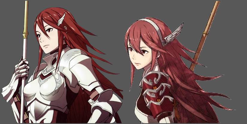 Fire Emblem Awakening Fates Cordelia and Caeldori portraits side by side comparison
