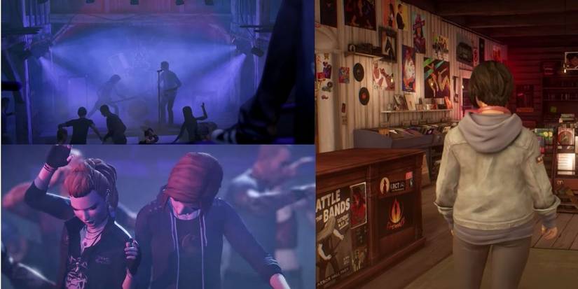 left: the Firewalk band performing; right: Firewalk poster