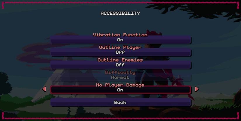 The options menu from Flynn: Son of Crimson 