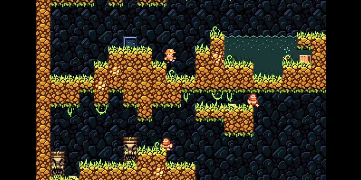 Gameplay in Spelunky Classic
