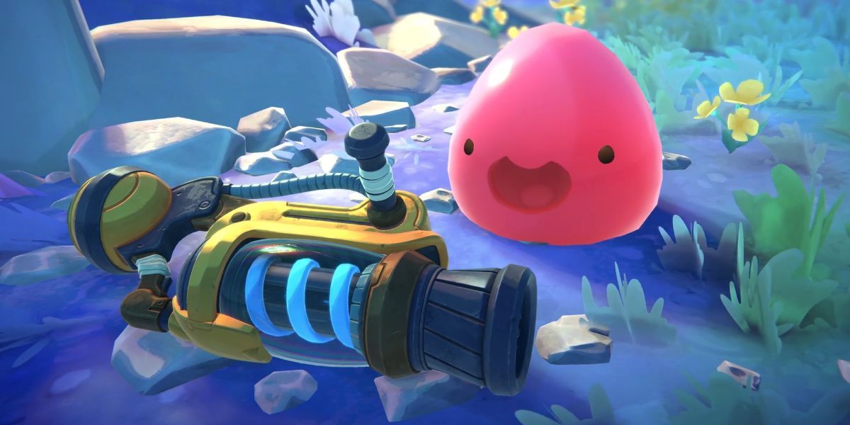 adorable pink slime and slime rancher sucker tool